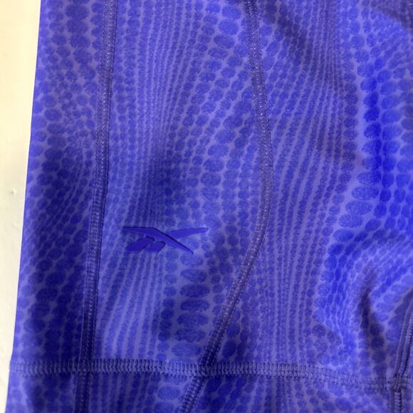 REEBOK CARDI B High-Waisted Legging Shorts Size XS Ultima Purple Athletic Biker - Picture 5 of 11